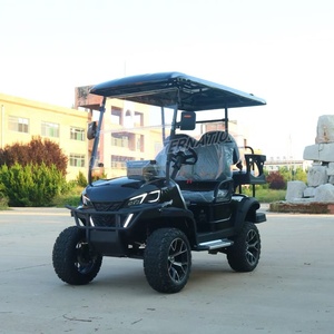 Voiture <span class=keywords><strong>de</strong></span> golf électrique solo en métal avec batterie au lithium 48V, moteur AC 5KW, 4 places, personnalisable pour les terrains <span class=keywords><strong>de</strong></span> golf et les clubs - Product Image 1