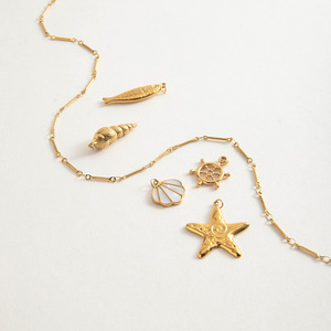 Collar de Cadena Geométrica de Aleación de Zinc Chapado en Oro de 18K, Joyería de Moda, Regalo - Product Image 3