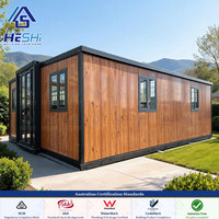 Maison conteneur préfabriquée extensible de 20 pieds ou 30 pieds, testée en laboratoire certifiée NATA aux normes australiennes, 1, 2, 3, 4 ou 5 chambres, cuisine, maison moderne