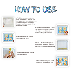 Khy Marbling Sơn Nghệ Thuật Kit Vẽ Ma Thuật Đá Cẩm Thạch Swirling Sơn 12 Màu Nước Marbling Sơn Nghệ Thuật Kit Cho Trẻ Em-Nghệ Thuật Và Hàng Thủ Công - Product Image 5