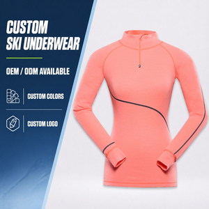 Alpine PRO <span class=keywords><strong>Sous</strong></span>-vêtements de <span class=keywords><strong>ski</strong></span> respirants à séchage rapide pour femmes sans couture en laine mérinos thermique pour femmes à séchage rapide - Product Image 3