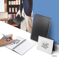 Cahiers de papier en pierre noire spirale personnalisables au format A4