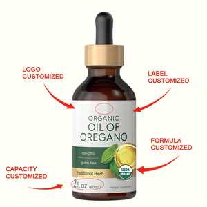 Aceite de Orégano Orgánico en Gotas, Certificado por el USDA, Sin Gluten, Sin OMG, Hierba Tradicional, Apoyo Inmunológico e Intestinal, 2 Fl Oz (60 ml), Disponible - Product Image 4