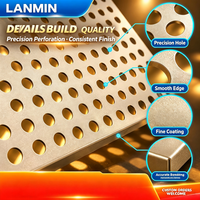 Panneau de façade en aluminium perforé de haute qualité, couleur personnalisée, panneau mural en aluminium à trous ronds pour la construction commerciale