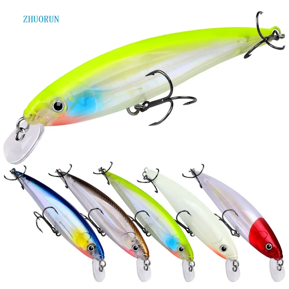 ZHUORUN Plastic Hard Bait 16cm 40g Inner Ball Fishing Lure Floating Minnow Lure con Treble Hook