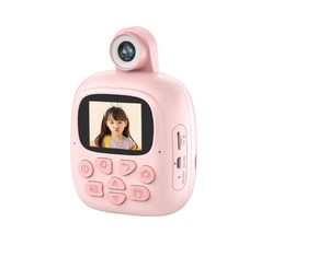Einzelhandel 2,4 Zoll 24 Mega drehbare tragbare Pixel-Video aufnahme Antikes Design Kinder Digitaldruck Kamera für Kinder Spielzeug - Product Image 4