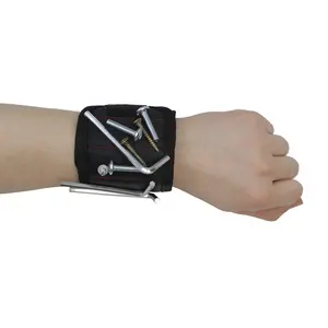 Bracelet porte-outil bracelet magnétique tenant le boulon avec 15 aimants puissants cadeaux de saint valentin parfaits pour lui, bricoleur bricolage