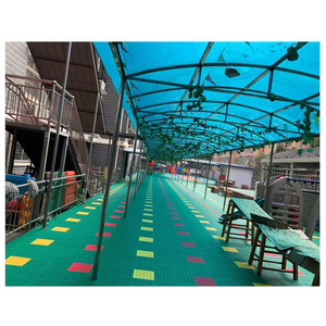 Modular Interlocking Plastic Floor <b>Tiles</b> for Outdoor Playground & Badminton Court Flooring - Product Image 4
