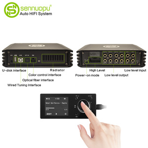 Amplificateur DSP de voiture OEM Sennuopu DSP-X10 4 canaux, processeur audio numérique avec télécommande filaire, amplificateur de puissance HiFi pour véhicule - Product Image 2