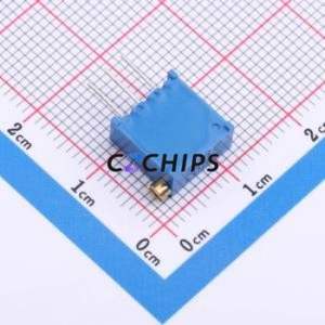 Resistencia Ajustable/Potenciómetro 3296X-1-203, Componente de Orificio Pasante (THT)-3P, 9.5x4.9mm, Resistencia de 20kOhm, 10%, 500mW, 250ppm ℃ - Product Image 2