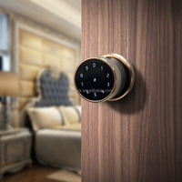 Serrure numérique intelligente sans fil pour chambre à coucher Porte de sécurité en aluminium avec application TTLock Code de mot de passe Options pour portes en bois, verre et acier