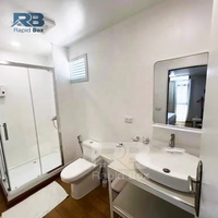 Maison miniature détachable de 20 pieds, mini-maison de luxe, ossature en acier, maison mobile, villa modulaire, maison préfabriquée portable, conteneur