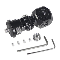 Mini Adattatore per Treppiede Magic Cube con Fori 1/4 3/8 ARRI per GoPro 13, Insta360 X4, Supporto per Microfono LED