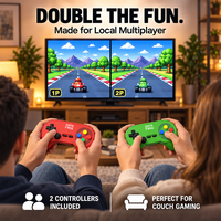 Manette sans fil Data Frog PC07, manette de jeu rétro, plug and play pour PC DInput, Android TV Box, jeux d'arcade émulateurs