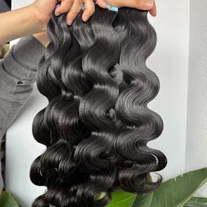 Raw vietnamita drop shipping body Wave cinta en extensiones de cabello humano vendedor