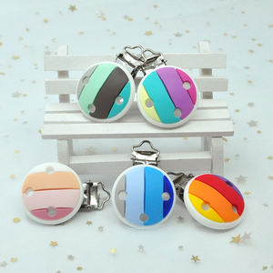 Attache-tétine en <span class=keywords><strong>Silicone</strong></span> pour bébé, 1 pièce, fausse sucette pour bouteille, étui, chaîne, Clip, offre spéciale, 2021 - Product Image 4