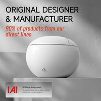 WC intelligent K17 110/220V, toilette électronique intelligente à ouverture automatique du couvercle, lavage à l'eau chaude, forme d'œuf, toilette japonaise intelligente