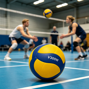 Balones de Voleibol V300W con Logotipo Personalizado, Balón de Voleibol de PU Ecológico, Duradero y de Alta Calidad para Entrenamiento de Adultos - Product Image 1