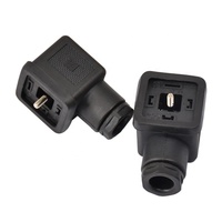 Équivalent à l'étanchéité IP67/ip68 DIN 43650/EN175301 AC/DC Femelle Mâle Industriel Type A/B/C Connecteur de vanne solénoïde électrique