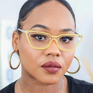 Montatura per <span class=keywords><strong>Occhiali</strong></span> da Vista Vintage a Occhio di Gatto per Donna, Lenti Piatte di Lusso in TR Bicolore, <span class=keywords><strong>Occhiali</strong></span> con <span class=keywords><strong>Filtro</strong></span> <span class=keywords><strong>Luce</strong></span> <span class=keywords><strong>Blu</strong></span> - Product Image 2