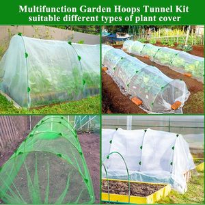 Arche de serre tunnel de culture 8FT, structure en fibre de verre antirouille, filet de jardin, toile d'ombrage, couverture de rangée, support de plantes DIY - Product Image 6