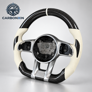 Volant sport en cuir et fibre de carbone forgée haut de gamme, style classique Mercedes-Benz GLE, avec éclairage LED personnalisé - Product Image 2