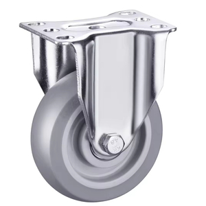 High Quality 3-5 Inch Replacement Furniture Swivel Casters with Double Ball Bearing and Brake Industrial <b>Rubber</b> Wheel Castor - Product Image 2