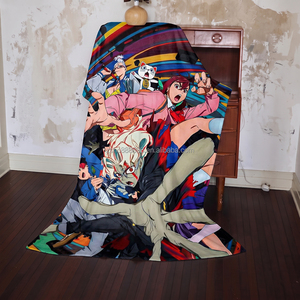 Coperta in pile di flanella personalizzata all'ingrosso con stampa anime, morbida e calda, con personaggi dei fumetti, per letto, divano o pisolino - Product Image 5