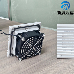 Quạt thông gió tủ công nghiệp với bộ lọc lỗ vuông vật liệu ABS - Product Image 6