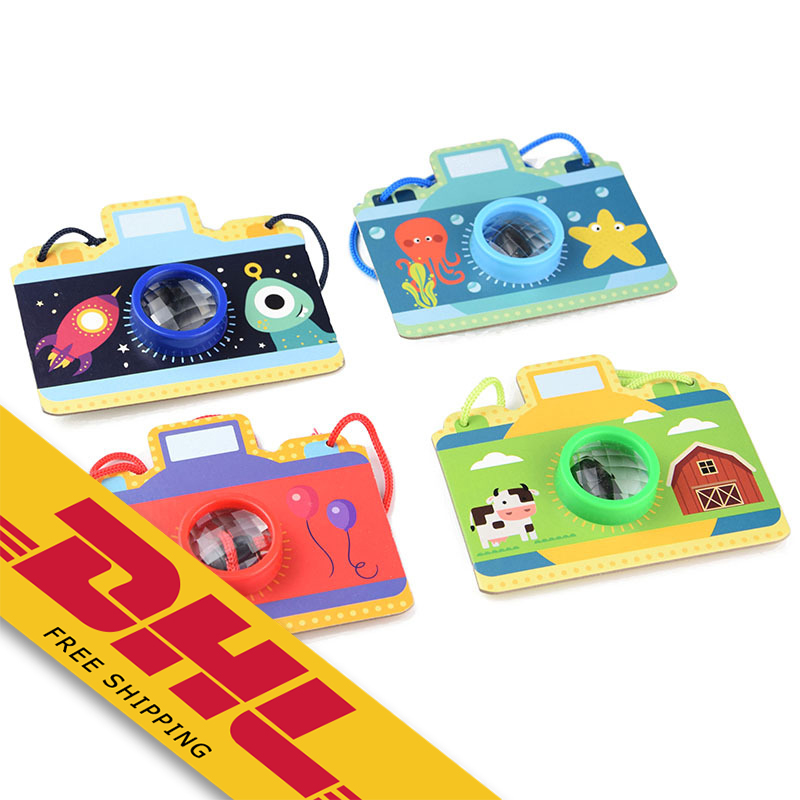 Детский калейдоскоп в форме камеры, развивающие игрушки для детей, научное развитие, подарок для игр на открытом воздухе