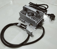 Chargeur rapide électrique 48V 800W étanche IP66 pour batteries Li-Ion et plomb-acide - Aluminium, efficacité 93% pour vélos électriques/trottinettes