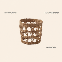 Panier en jonc de mer et jute tressé à la main, support de vase, porte-gobelet, décoration de table en fibres naturelles, vente en gros OEM, panier en corde tressée
