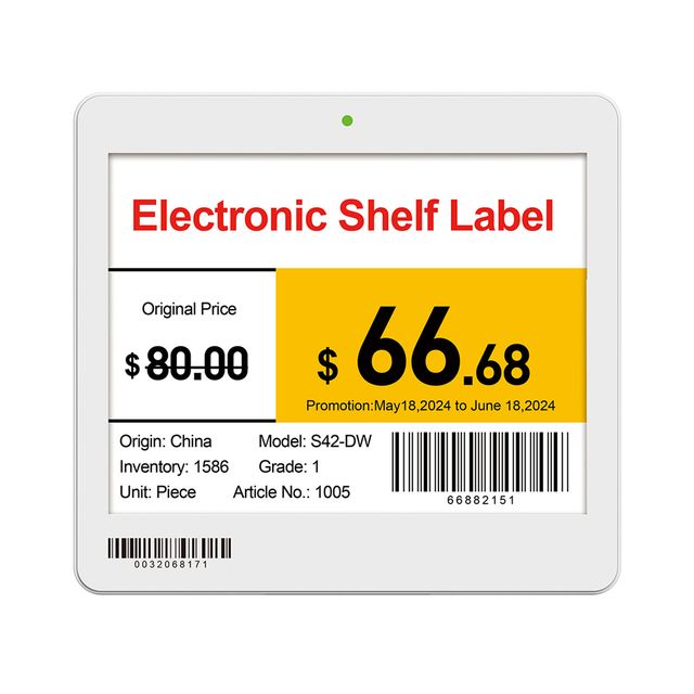 Boshine Manufacturer Wholesale ESL Digital Price Tag Electronic Shelf Label ESL System Lcd Shelf Labels