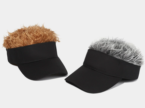 Gorra de béisbol de pelo rizado con visera desmontable-Accesorio de hip hop Retro Para hombres/mujeres - Product Image 6