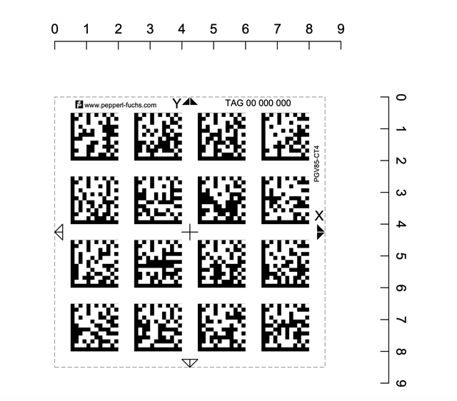 KCOBOT QR Code Sticker 85x85mm AMR Logistics AGV QR Code Navigation 5mm Accuracy Customizable