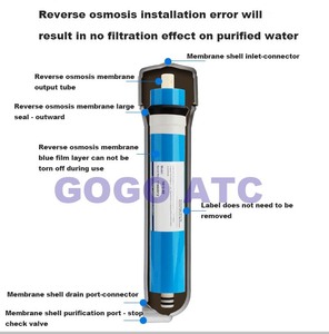 Filtre à eau domestique <span class=keywords><strong>GOGO</strong></span> 50-400G, membrane RO, osmose inverse, filtre pour aquarium, réservoir de poissons, eau pure, boisson directe, grande capacité, haute qualité - Product Image 3