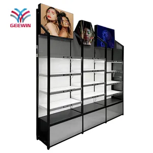Commercial Cosmetic Display Stand Make Up Rack Wall Cabinet Unit Skin Care Products For Skincare