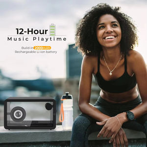 Alta Qualidade M8 Colorido Rgb Lâmpada Vidro Transparente Criativo Wirled Speaker Portátil Ao Ar Livre Hi-fi Stereo <span class=keywords><strong>Sound</strong></span> - Product Image 3