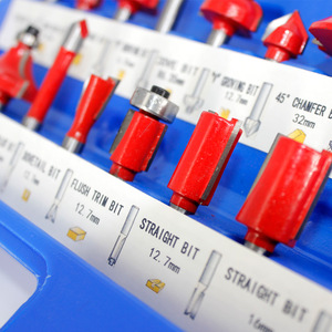 Milling Cutter <b>Set</b> 15 Pc 12.7mm Shank Carbide Tips For Woodworking Engraving Machine - Product Image 1