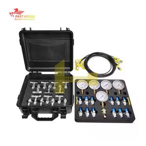 Kit de 5 Manómetros, 13 Conectores de Prueba, 14 Conectores en T, 5 Mangueras de Prueba de 1/10/25/40/60Mpa, Kit de Manómetros Hidráulicos para Excavadora - Product Image 2
