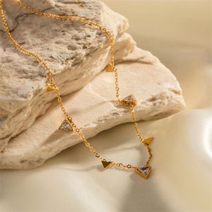 New Trend Product Gold Necklace Women High Quality Zircon Charm Necklace - Product Image 2