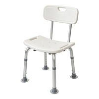 Chaise de douche avec trous de drainage, hauteur de siège réglable, dossier antidérapant, tabouret de bain pour personnes âgées et handicapées, utilisation en salle de bain