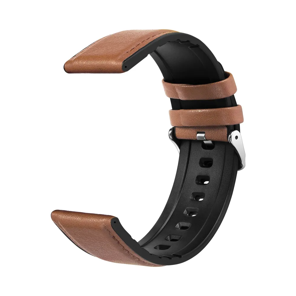 Designer Smart Silicone Leather Designers Strap 20mm 22mm Watch Bands Luxury Smart Watch Band