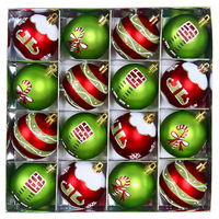Boules de Noël vintage Grinch, décorations suspendues rétro pour arbre de Noël, fête de fin d'année