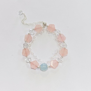 hot-selling beautiful gifts purple natural clear white <b>crystal</b> amethyst <b>beaded</b> bracelets for women - Product Image 5