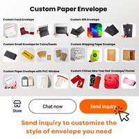 Tarjeta de Garantía de Lujo con Logotipo Personalizado, Mini Tarjeta de Papel, Sobre Pequeño con Tira Desprendible, Tarjeta VIP y Sobre para Pequeñas Empresas