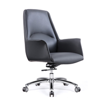 Chaise de bureau exécutive moderne en cuir, pivotante, réglable en hauteur, pour bureau à domicile, atelier, salon, usage commercial - OEM/ODM