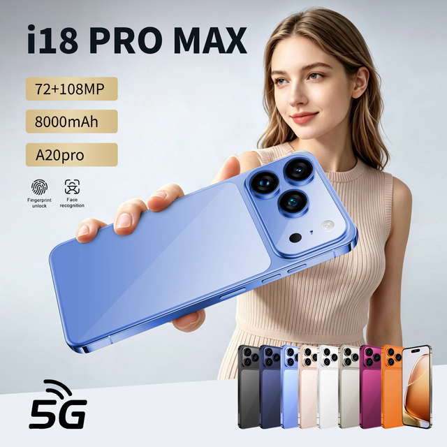 2026 18ProMax 100% Original Unlocked Global Version LTE 5G Octa Core Smartphone 1TB 6.9Inch OLED 120Hz Android 15 108MP French