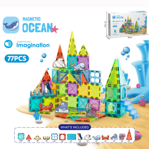 Ensemble <span class=keywords><strong>de</strong></span> <span class=keywords><strong>construction</strong></span> <span class=keywords><strong>magnétique</strong></span> Monde Animalier – Dernière édition – Coffret cadeau pour enfants – Emballage personnalisé avec logo – Vente en gros usine – Haute qualité - Product Image 2
