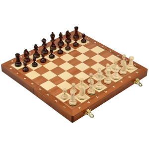 Jeu d'échecs polonais authentique RUNAN pour enfants, pièces en bois massif de haute qualité, pliable, écologique, personnalisable - Product Image 2